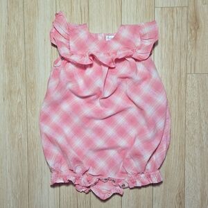 Ralph Lauren Pink Plaid Romper